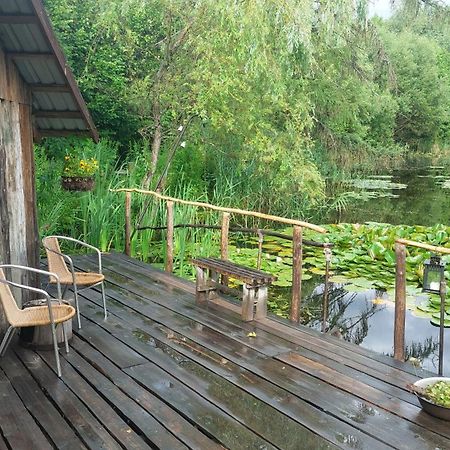 Idilliska Latgaliesu Lauku Maja Ar Melno Pirti Villa Aglona Exteriör bild