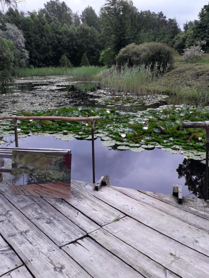 Idilliska Latgaliesu Lauku Maja Ar Melno Pirti Villa Aglona Exteriör bild